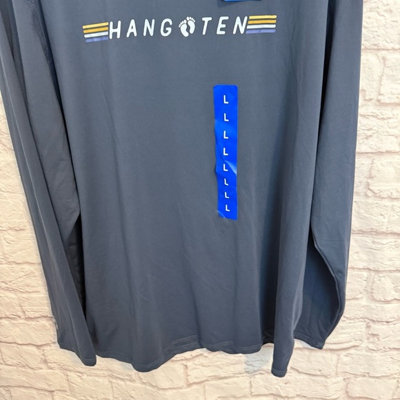 Hang Ten Men's Long Sleeve Sun/Swim Shirt UPF 50+ NWT! 1486990 large - Picture 3 of 6